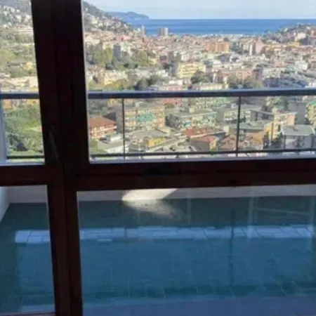 Appartamento Rappallina Bilocale Vista Mare Con Piscina *